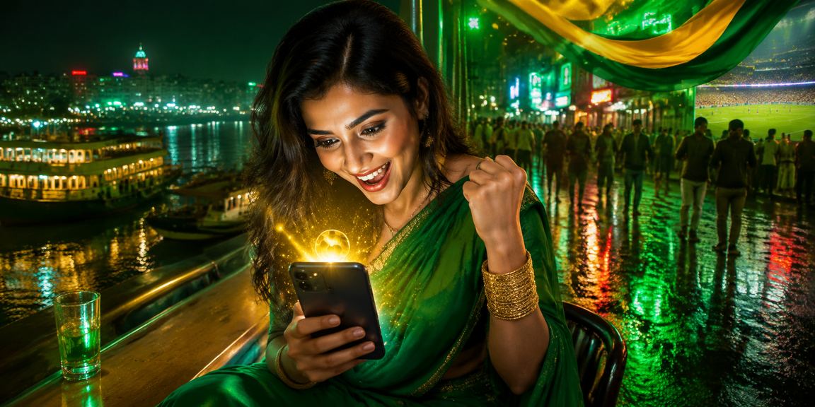বরিশালে মোবাইল ক্যাসিনো গেমস উপভোগ করছেন যুবক